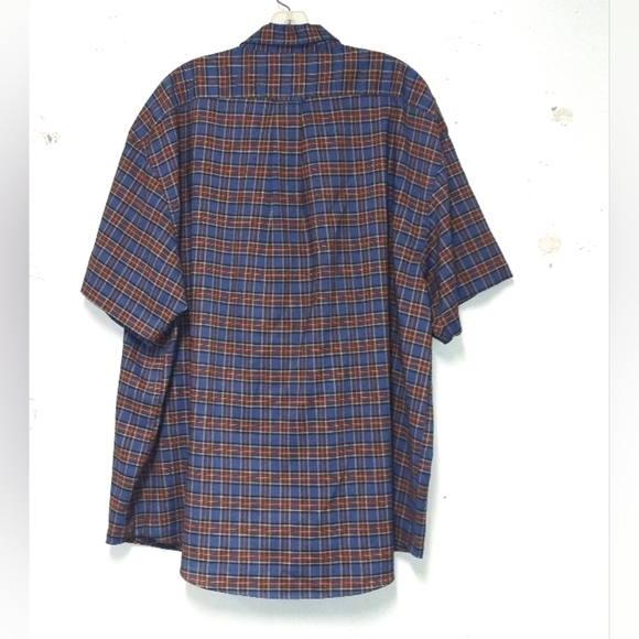 Town craft shirt scotch plaid wrinkle free red blue green white Size XXL - Picture 2 of 4